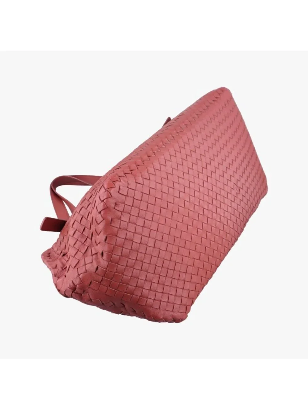 Bottega Veneta Intrecciato Pink Lambskin Handbag